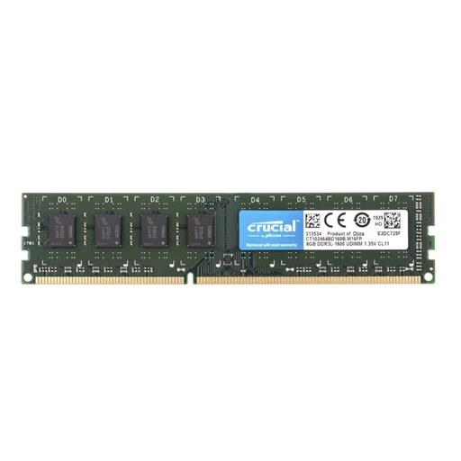 رم دسکتاپ DDR3 دو کاناله 1600 مگاهرتز CL11 کروشیال مدل M16FP ظرفیت 8 گیگابایت